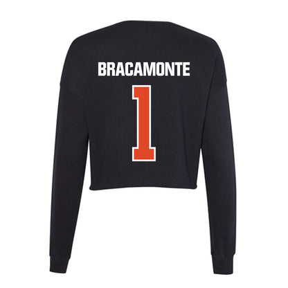 UTSA - NCAA Women's Soccer : Jaelyn Bracamonte - Women's Cropped Crew Fleece-1
