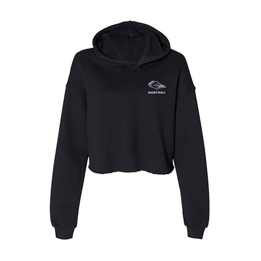 UTSA - NCAA Men's Basketball : Josiah LeGree - Women's Crop Fleece Hooded Sweatshirt-0