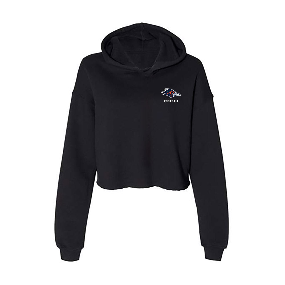 UTSA - NCAA Football : Eucebio Ramos - Women's Crop Fleece Hooded Sweatshirt-0