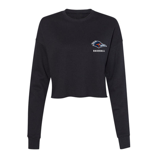 UTSA - NCAA Baseball : Mason Jacob - Women's Cropped Crew Fleece-0