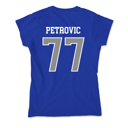 Seton Hall - NCAA Men's Basketball : Mihailo Petrovic - Soft Style Women’s T-Shirt-1