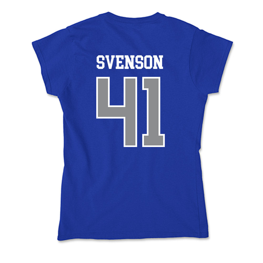 Seton Hall - NCAA Baseball : Steven Svenson - Soft Style Women’s T-Shirt-1