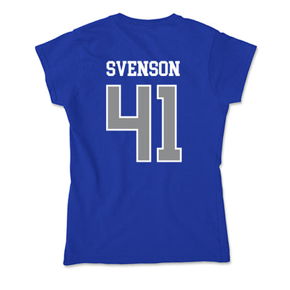 Seton Hall - NCAA Baseball : Steven Svenson - Soft Style Women’s T-Shirt-1