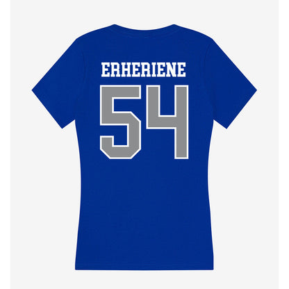 Seton Hall - NCAA Men's Basketball : Godswill Erheriene - Women's V-Neck T-Shirt-1