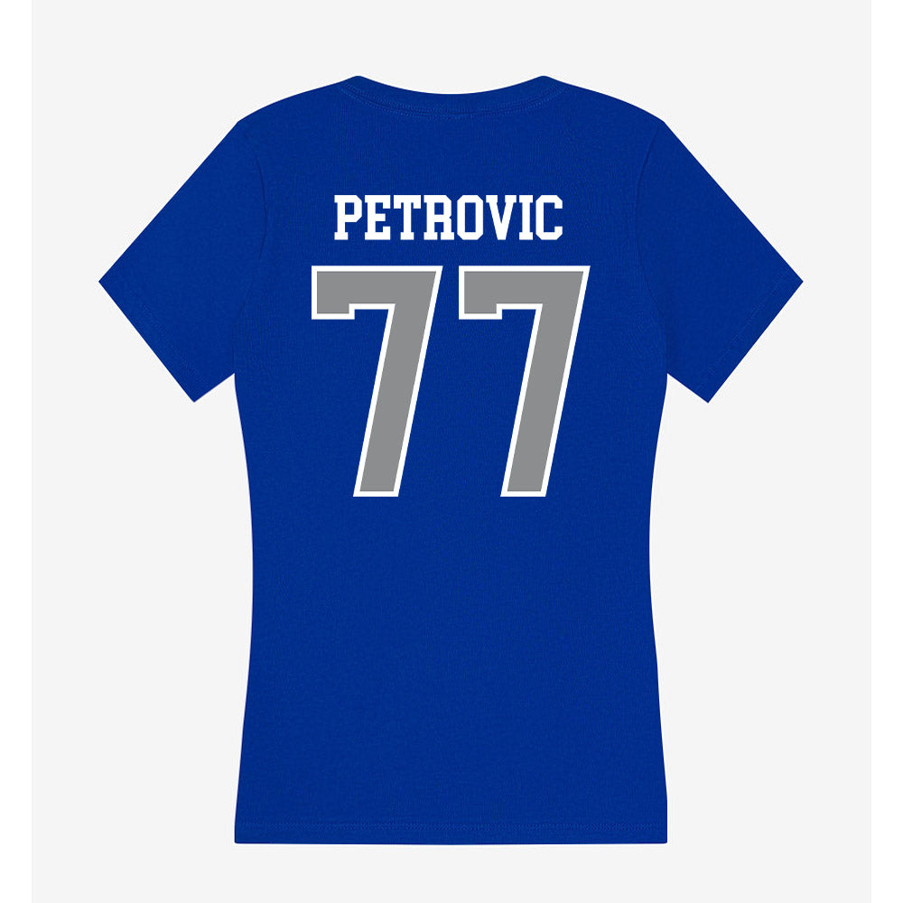 Seton Hall - NCAA Men's Basketball : Mihailo Petrovic - Women's V-Neck T-Shirt-1