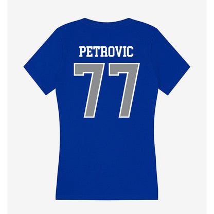 Seton Hall - NCAA Men's Basketball : Mihailo Petrovic - Women's V-Neck T-Shirt-1