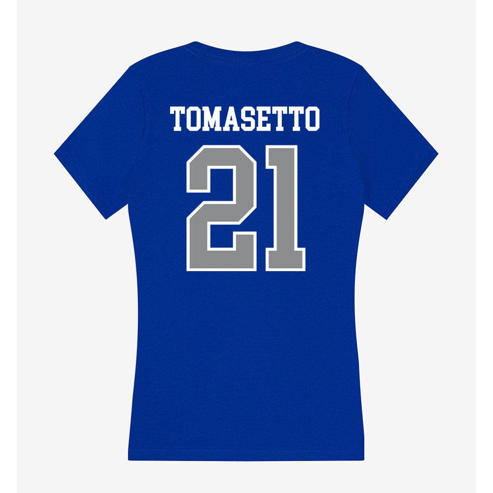 Seton Hall - NCAA Baseball : Nick Tomasetto - Women's V-Neck T-Shirt-1