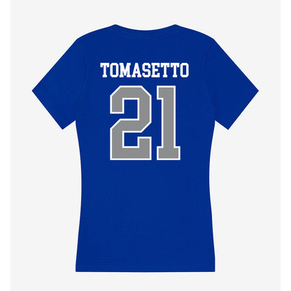 Seton Hall - NCAA Baseball : Nick Tomasetto - Women's V-Neck T-Shirt-1