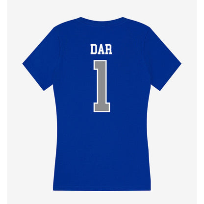 Seton Hall - NCAA Men's Basketball : Jacob Dar - Women's V-Neck T-Shirt-1