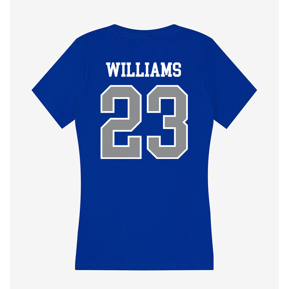 Seton Hall - NCAA Men's Basketball : Michael Williams - Women's V-Neck T-Shirt-1