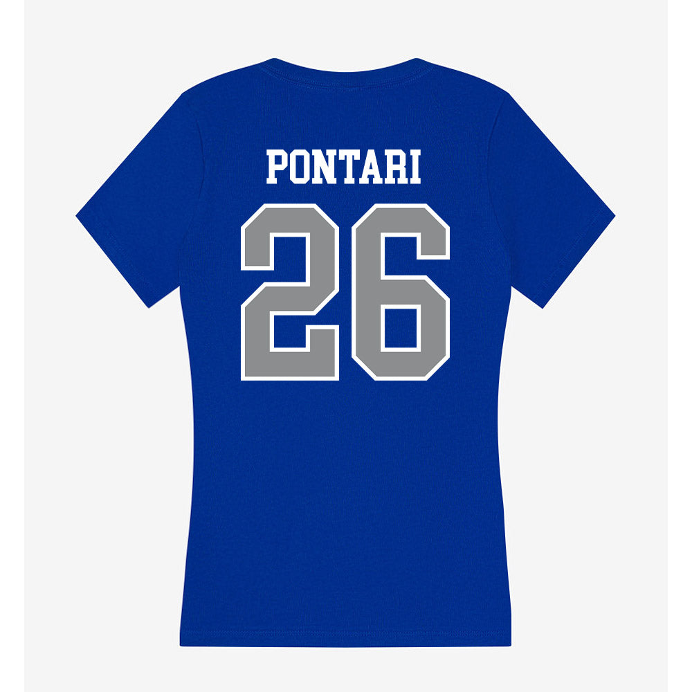 Seton Hall - NCAA Baseball : Matt Pontari - Women's V-Neck T-Shirt-1