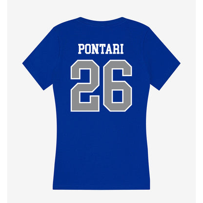 Seton Hall - NCAA Baseball : Matt Pontari - Women's V-Neck T-Shirt-1