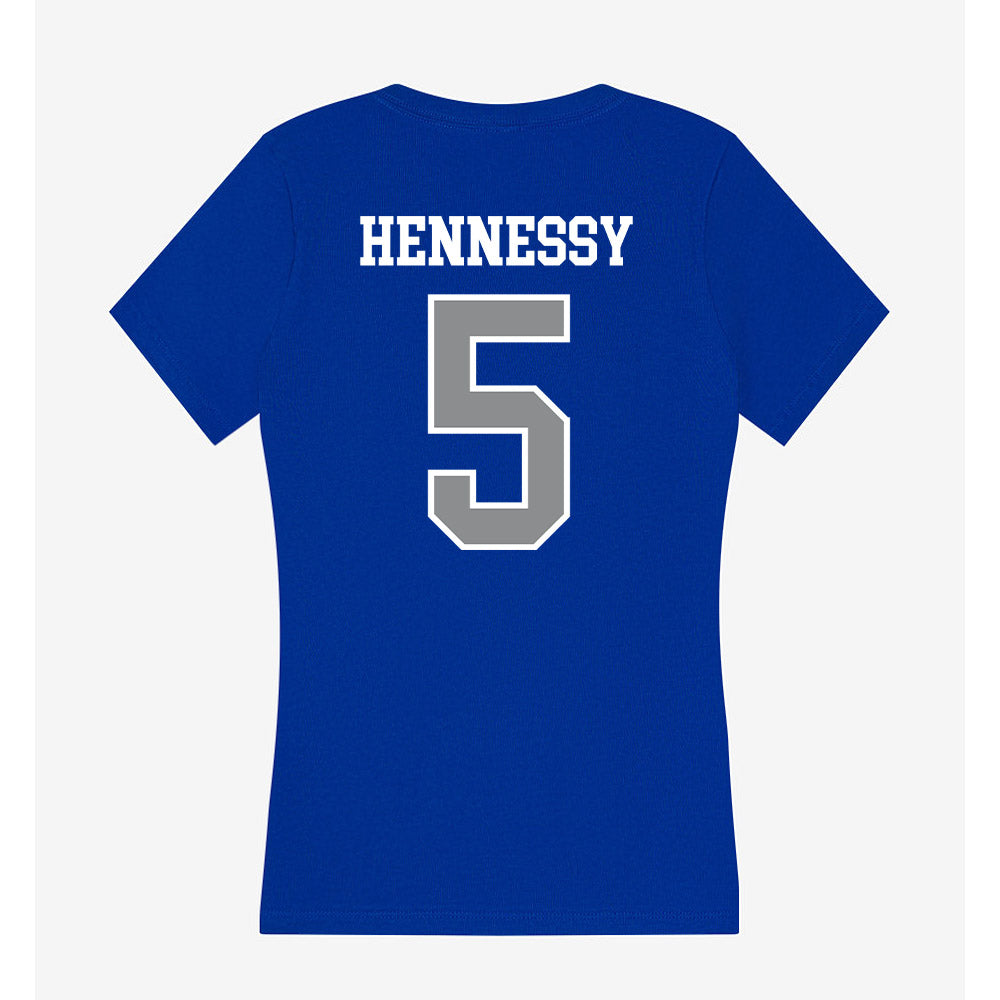 Seton Hall - NCAA Women's Soccer : Danni Hennessy - Women's V-Neck T-Shirt-1