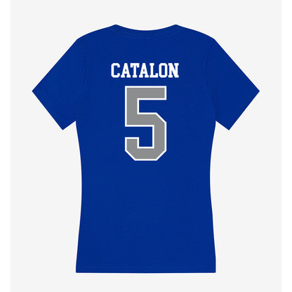 Seton Hall - NCAA Women's Basketball : Savannah Catalon - Women's V-Neck T-Shirt-1