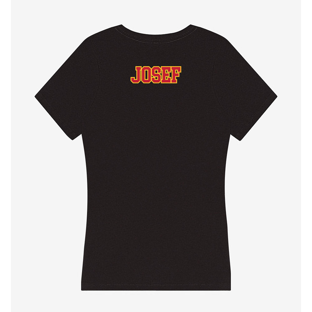 Ferris State - NCAA Men's Track & Field : Hayden Josef - Women's V-Neck T-Shirt-1