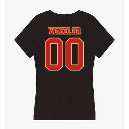 Ferris State - NCAA Football : Deshaun Wheeler - Women's V-Neck T-Shirt-1