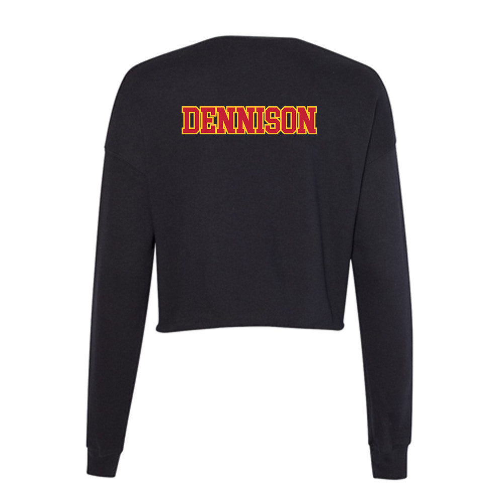 Ferris State - NCAA Men's Track & Field : Devin Dennison - Women's Cropped Crew Fleece-1