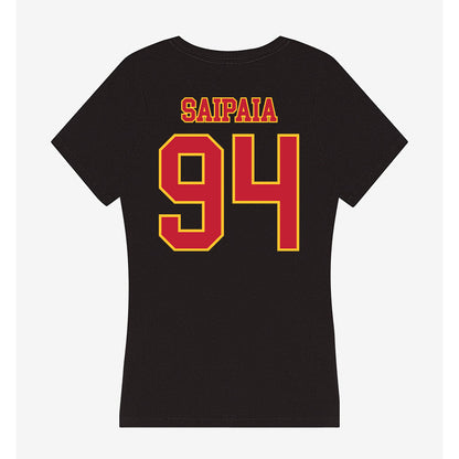 Ferris State - NCAA Football : Sio Saipaia - Women's V-Neck T-Shirt-1