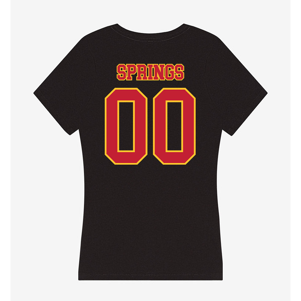 Ferris State - NCAA Football : Alex Springs - Women's V-Neck T-Shirt-1