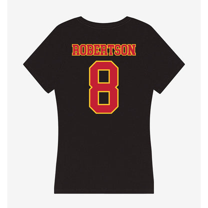 Ferris State - NCAA Women's Volleyball : Rhiannon Robertson - Women's V-Neck T-Shirt-1