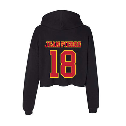 Ferris State - NCAA Football : Mervens Jean Pierre - Women's Crop Fleece Hoodie-1