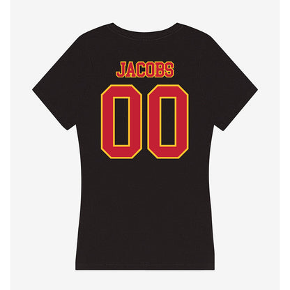 Ferris State - NCAA Football : Tre'vareiez Jacobs - Women's V-Neck T-Shirt-1