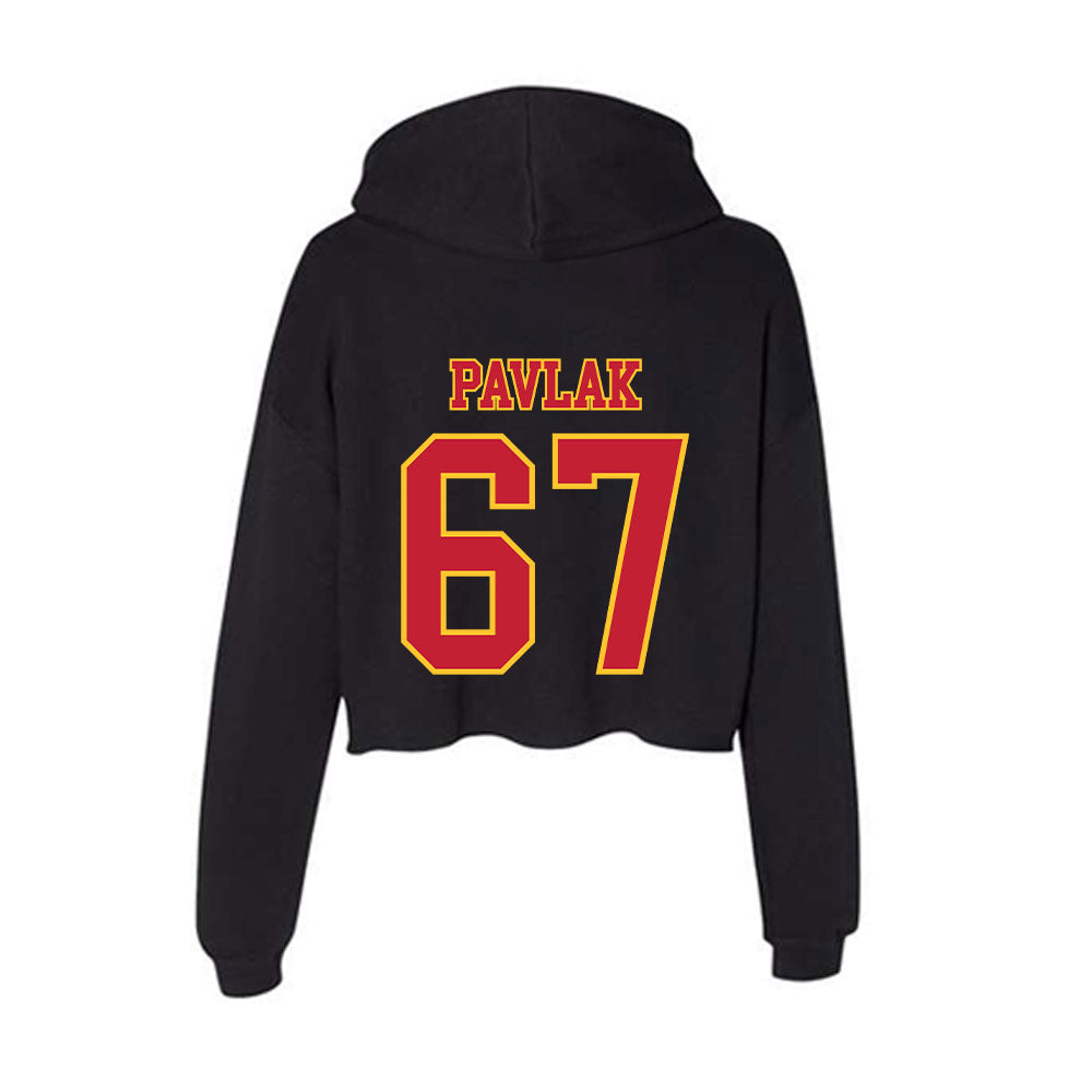 Ferris State - NCAA Football : Avery Pavlak - Women's Crop Fleece Hoodie-1