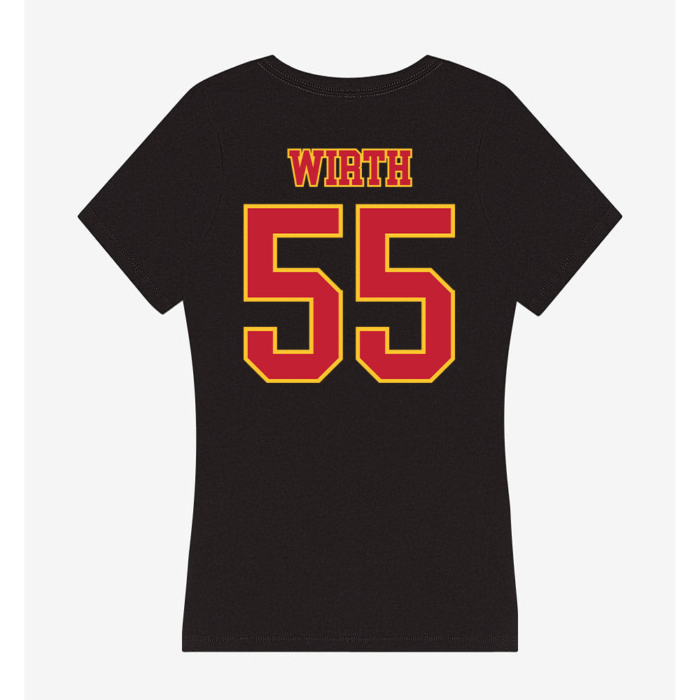 Ferris State - NCAA Women's Basketball : Alyssa Wirth - Women's V-Neck T-Shirt-1