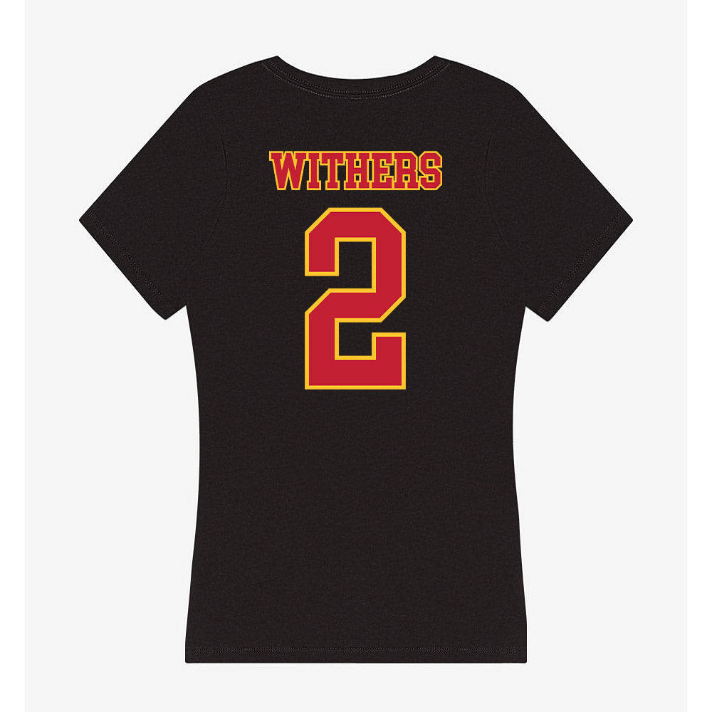 Ferris State - NCAA Softball : jasyl Withers - Women's V-Neck T-Shirt-1