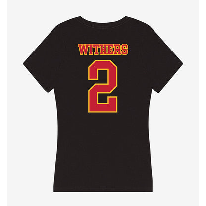 Ferris State - NCAA Softball : jasyl Withers - Women's V-Neck T-Shirt-1
