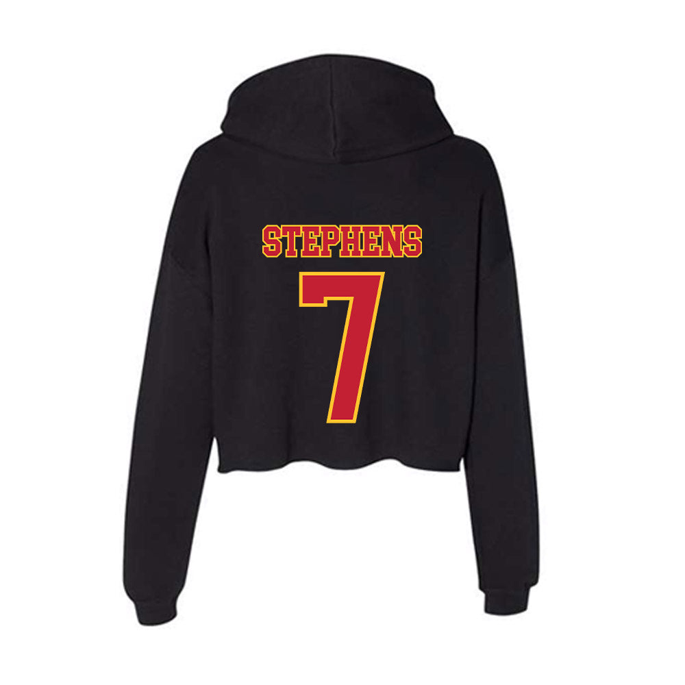 Ferris State - NCAA Football : Shon Stephens - Women's Crop Fleece Hoodie-1
