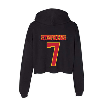 Ferris State - NCAA Football : Shon Stephens - Women's Crop Fleece Hoodie-1