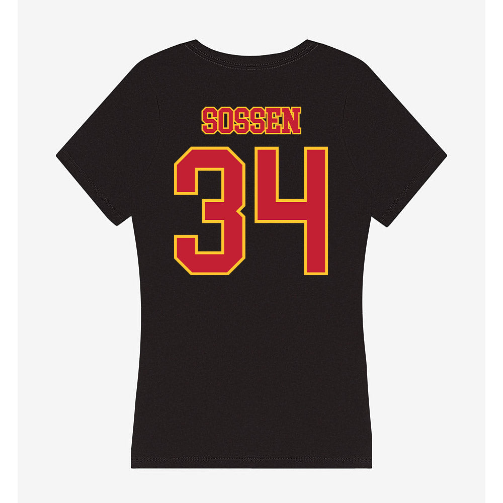 Ferris State - NCAA Football : Ethan Sossen - Women's V-Neck T-Shirt-1