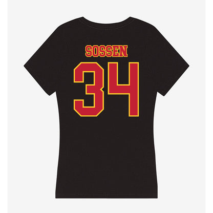 Ferris State - NCAA Football : Ethan Sossen - Women's V-Neck T-Shirt-1