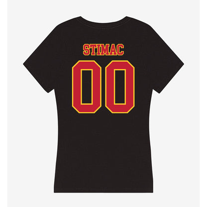 Ferris State - NCAA Cheerleading : Emily Stimac - Women's V-Neck T-Shirt-1