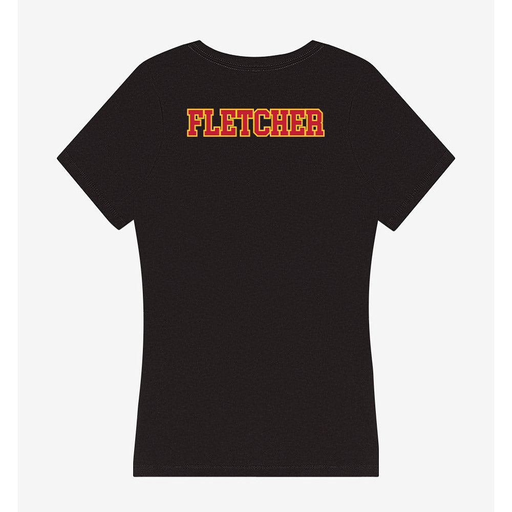 Ferris State - NCAA Men's Track & Field : Aiden Fletcher - Women's V-Neck T-Shirt-1