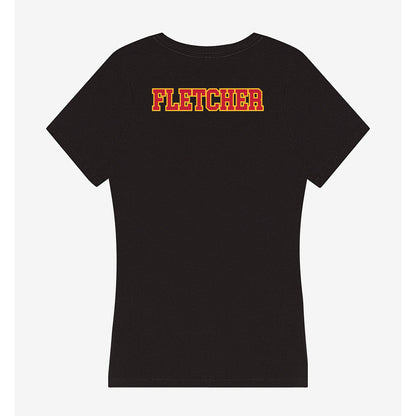Ferris State - NCAA Men's Track & Field : Aiden Fletcher - Women's V-Neck T-Shirt-1