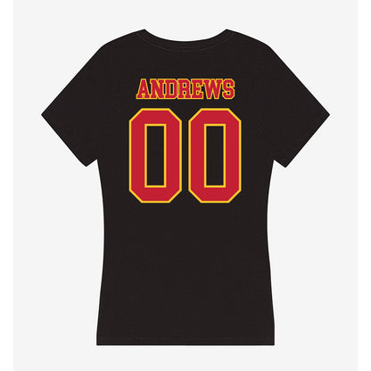 Ferris State - NCAA Football : Logan Andrews - Women's V-Neck T-Shirt-1
