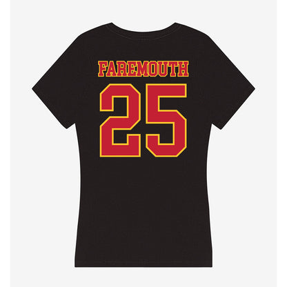 Ferris State - NCAA Men's Ice Hockey : Zach Faremouth - Women's V-Neck T-Shirt-1