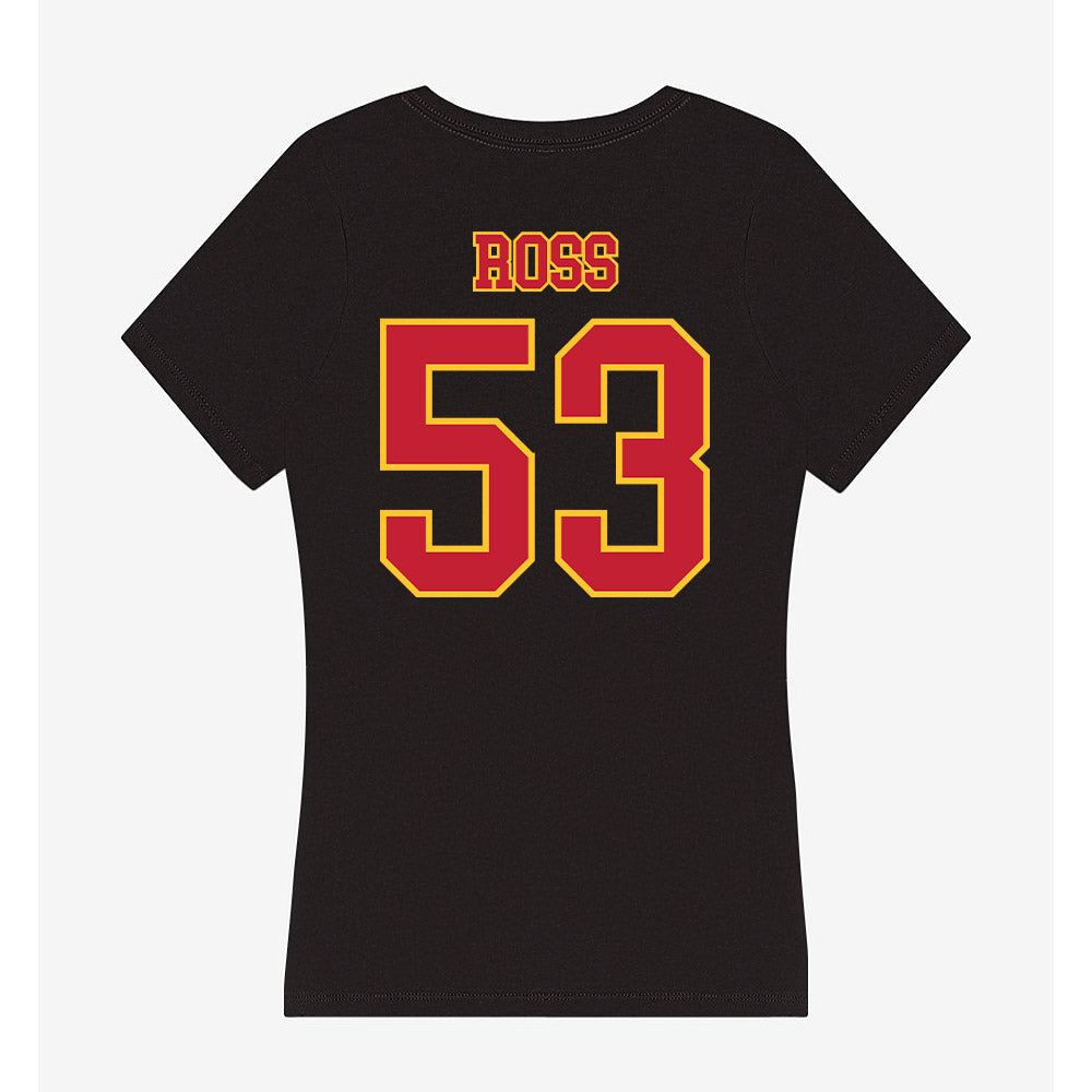Ferris State - NCAA Football : Ryan Ross - Women's V-Neck T-Shirt-1