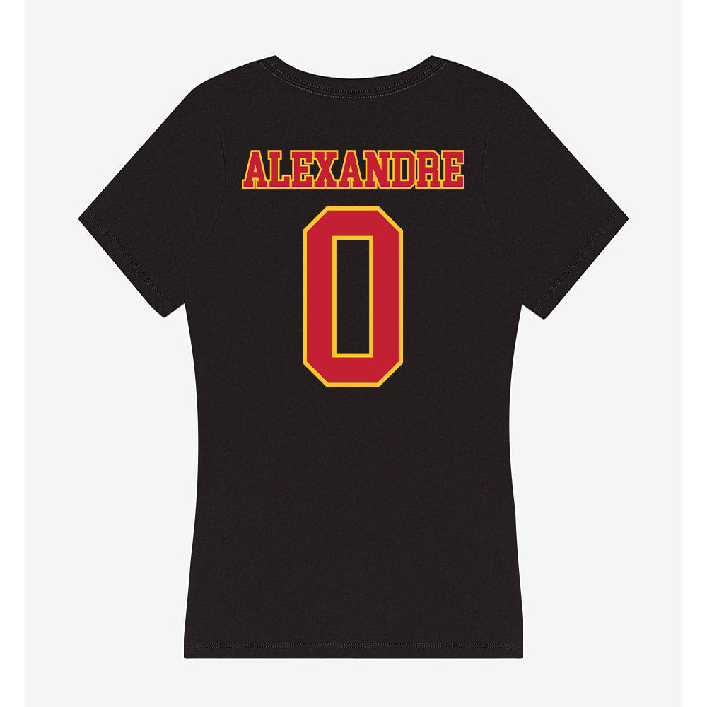 Ferris State - NCAA Football : Jacarvis Alexandre - Women's V-Neck T-Shirt-1