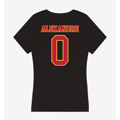 Ferris State - NCAA Football : Jacarvis Alexandre - Women's V-Neck T-Shirt-1