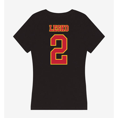 Ferris State - NCAA Football : Derek Lesko - Women's V-Neck T-Shirt-1