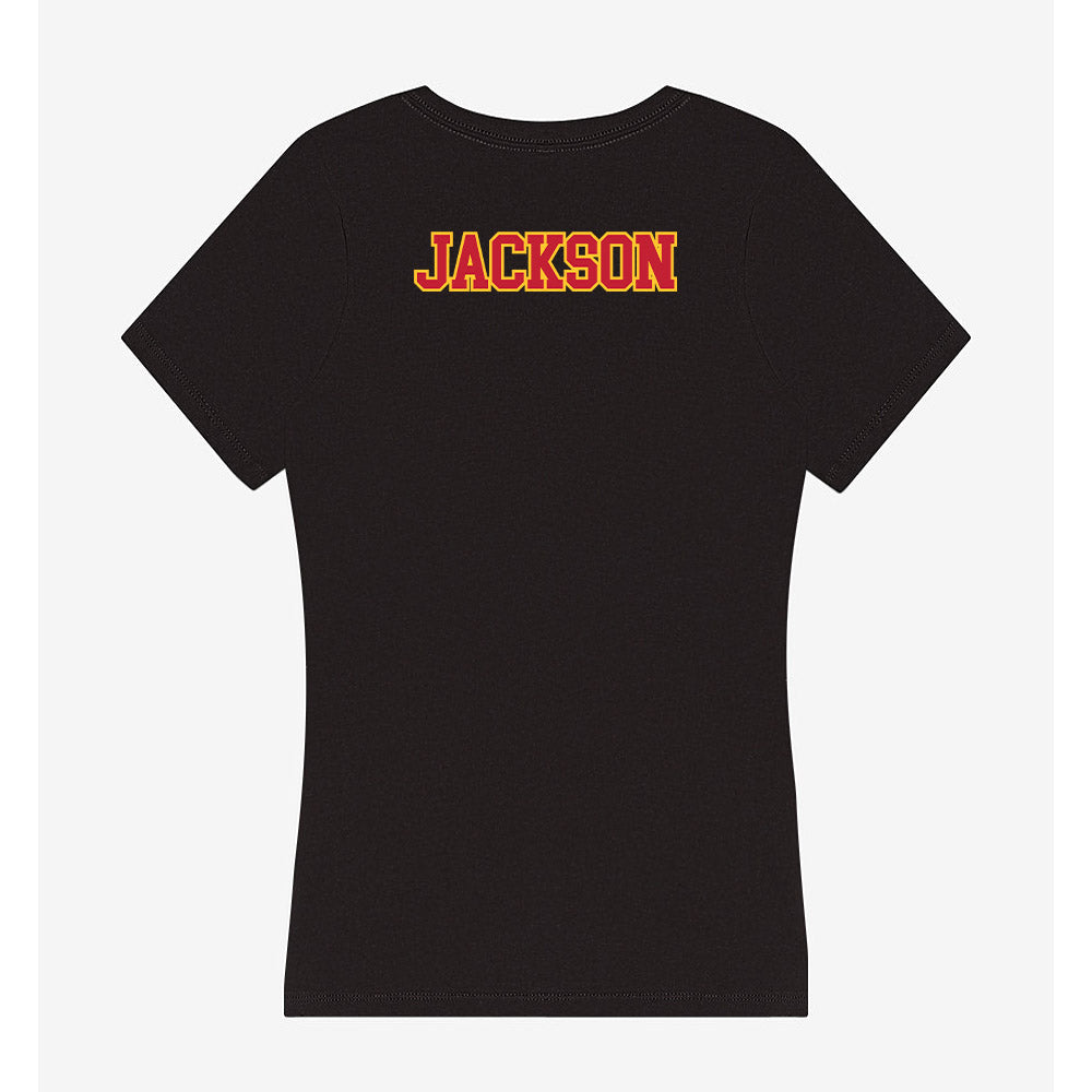 Ferris State - NCAA Men's Track & Field : Ignatius Jackson - Women's V-Neck T-Shirt-1