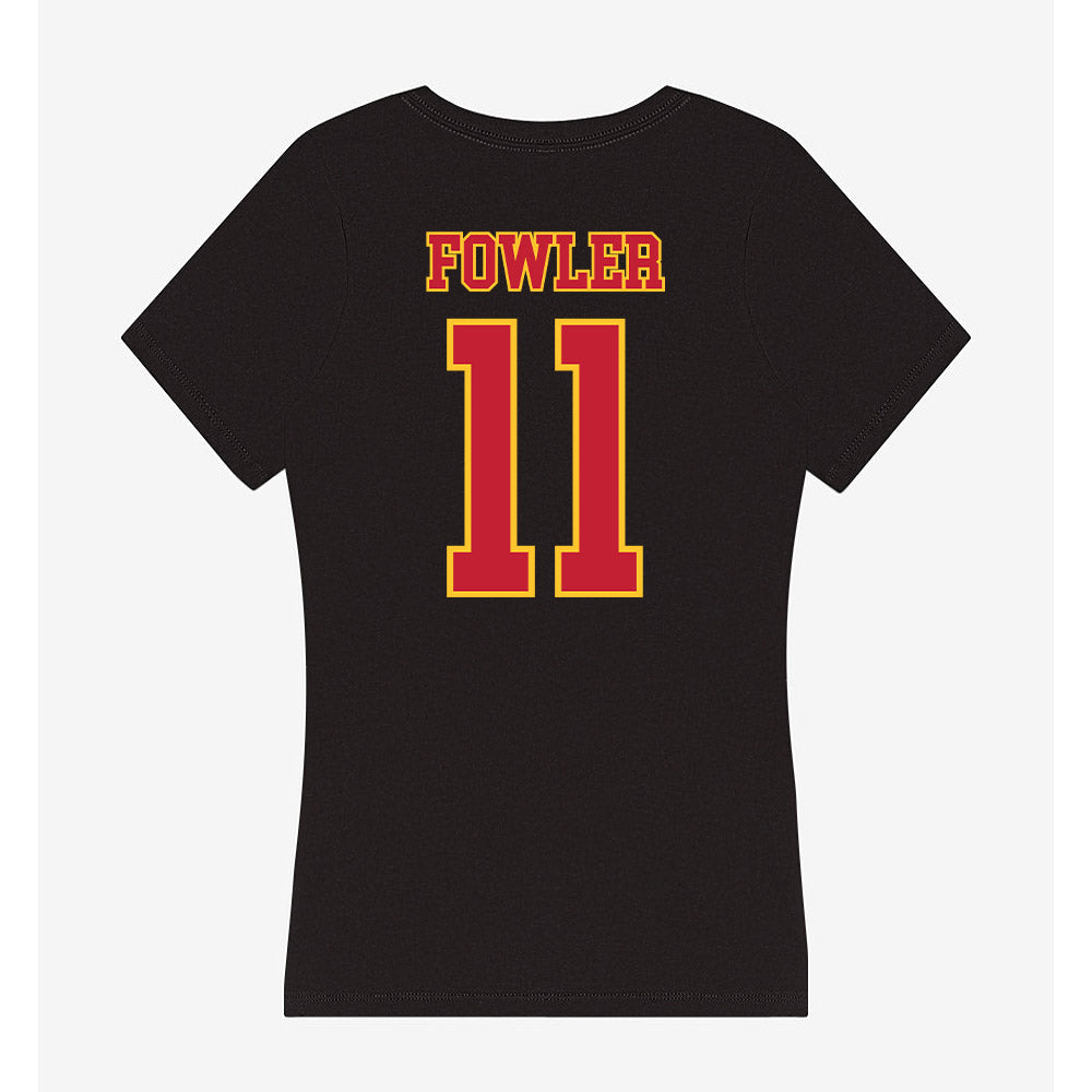 Ferris State - NCAA Football : Tyrone Fowler - Women's V-Neck T-Shirt-1