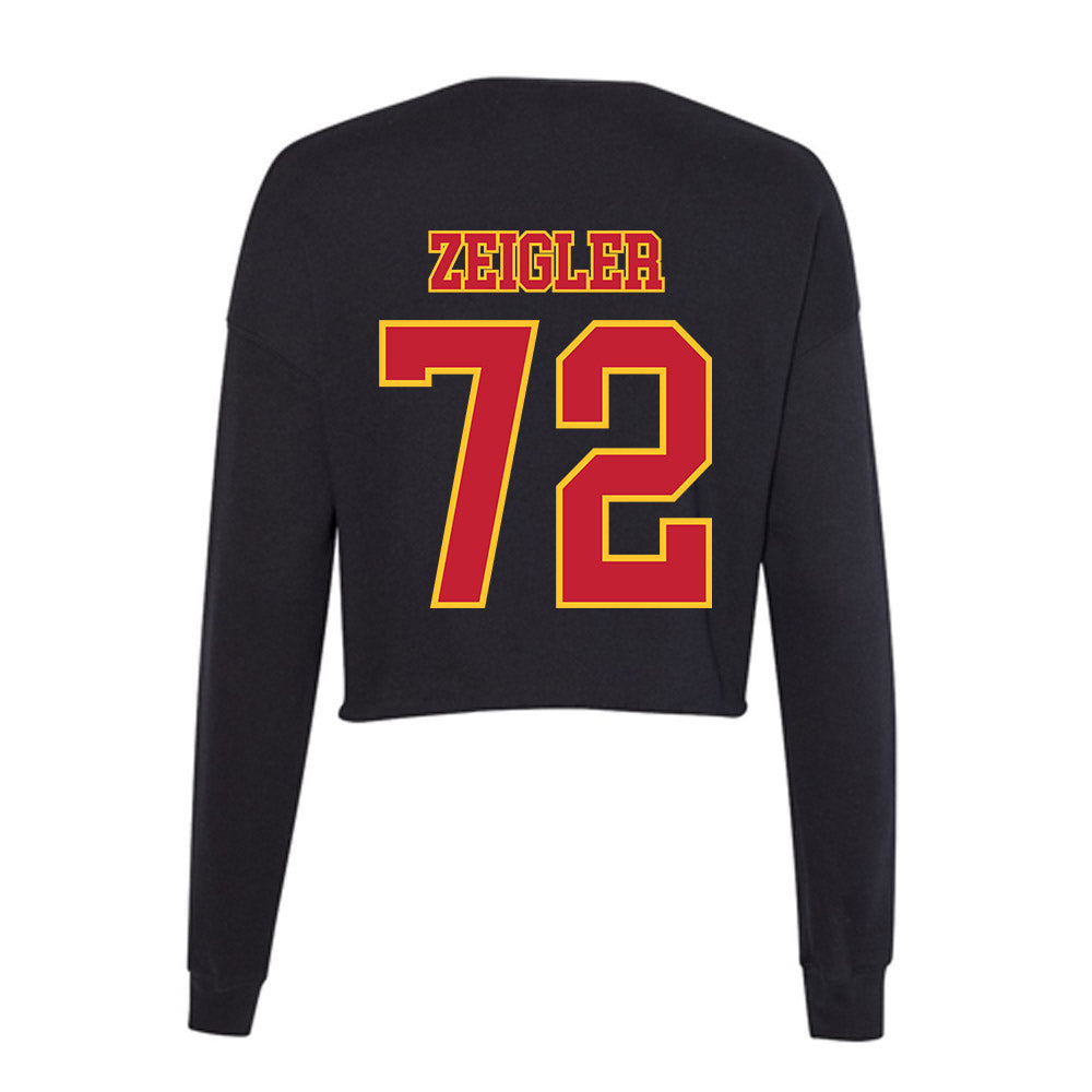 Ferris State - NCAA Football : Jaden Zeigler - Women's Cropped Crew Fleece-1