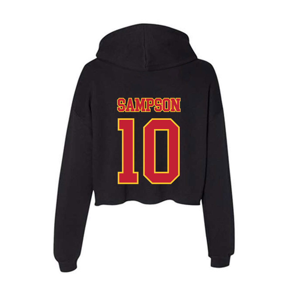 Ferris State - NCAA Women's Soccer : Grace Sampson - Women's Crop Fleece Hoodie-1