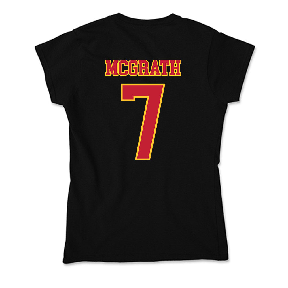 Ferris State - NCAA Men's Ice Hockey : Connor McGrath - Soft Style Women’s T-Shirt-1