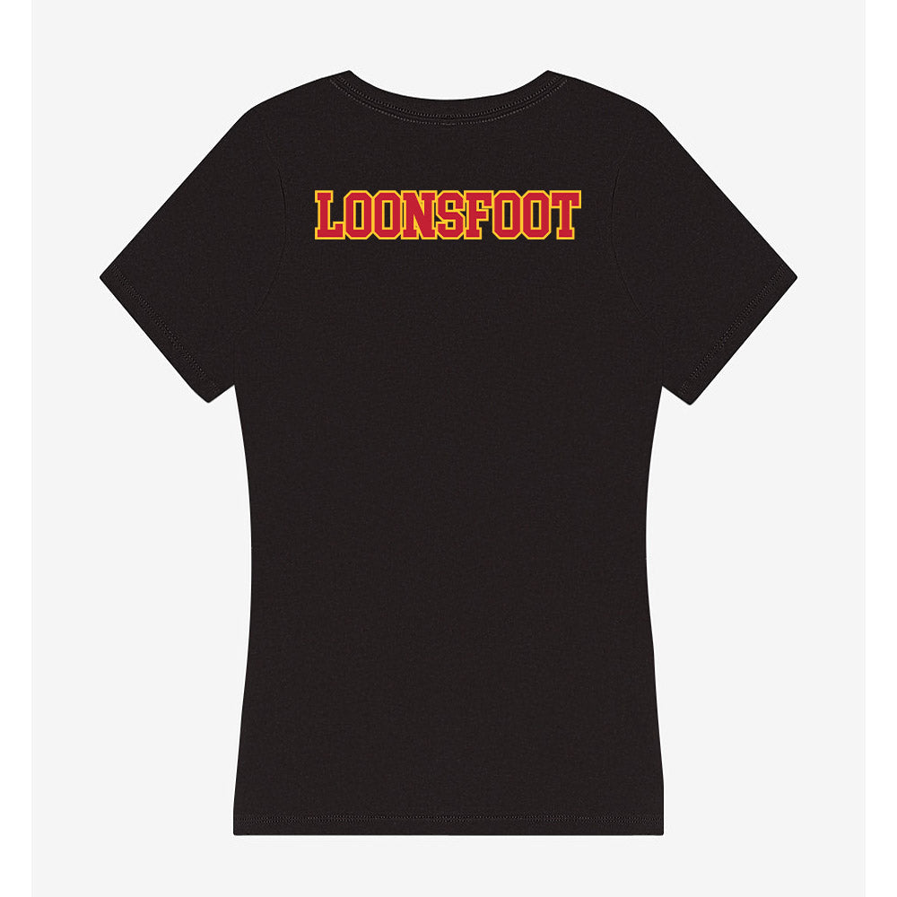 Ferris State - STUNT : Lauren Loonsfoot - Women's V-Neck T-Shirt-1