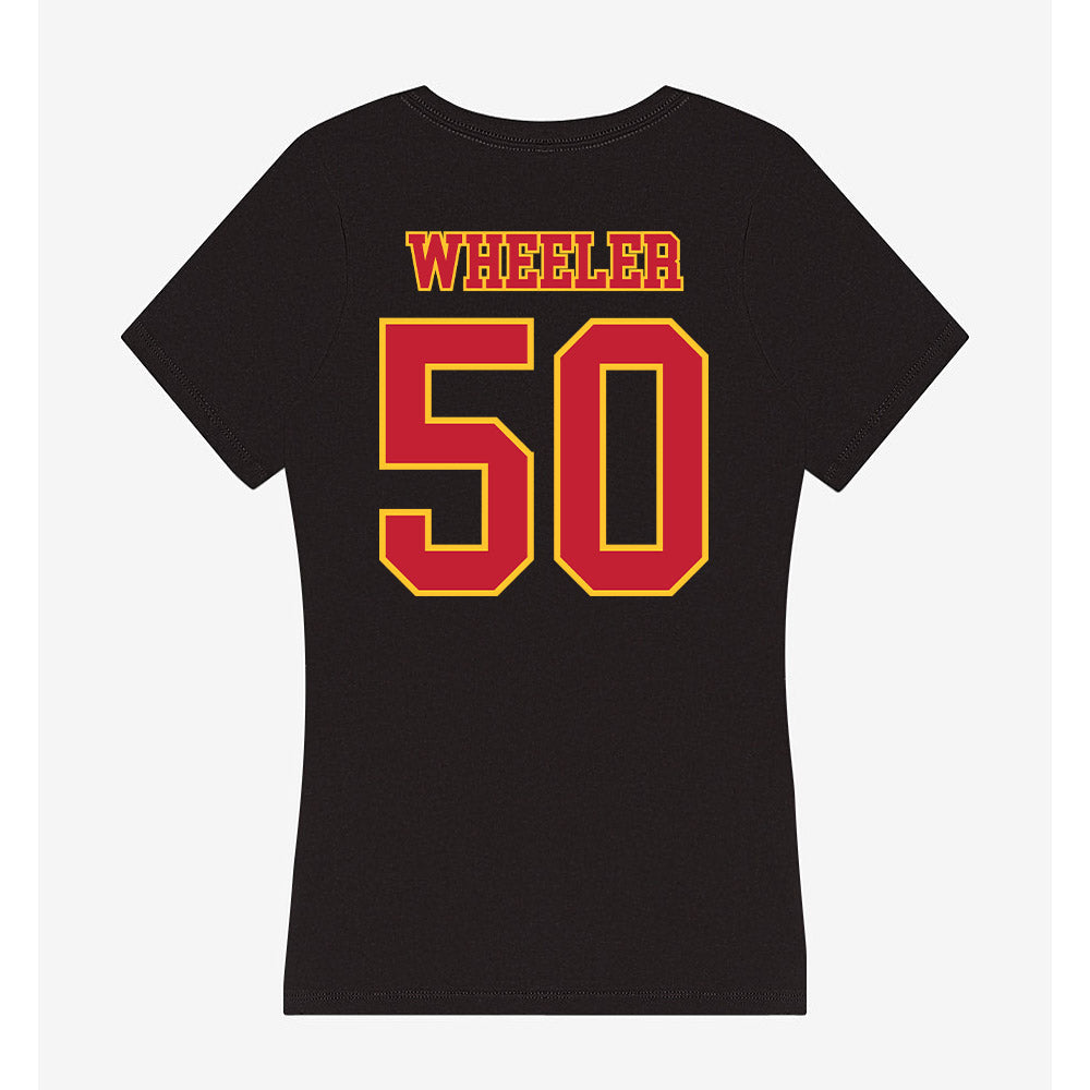 Ferris State - NCAA Football : Deshaun Wheeler - Women's V-Neck T-Shirt-1
